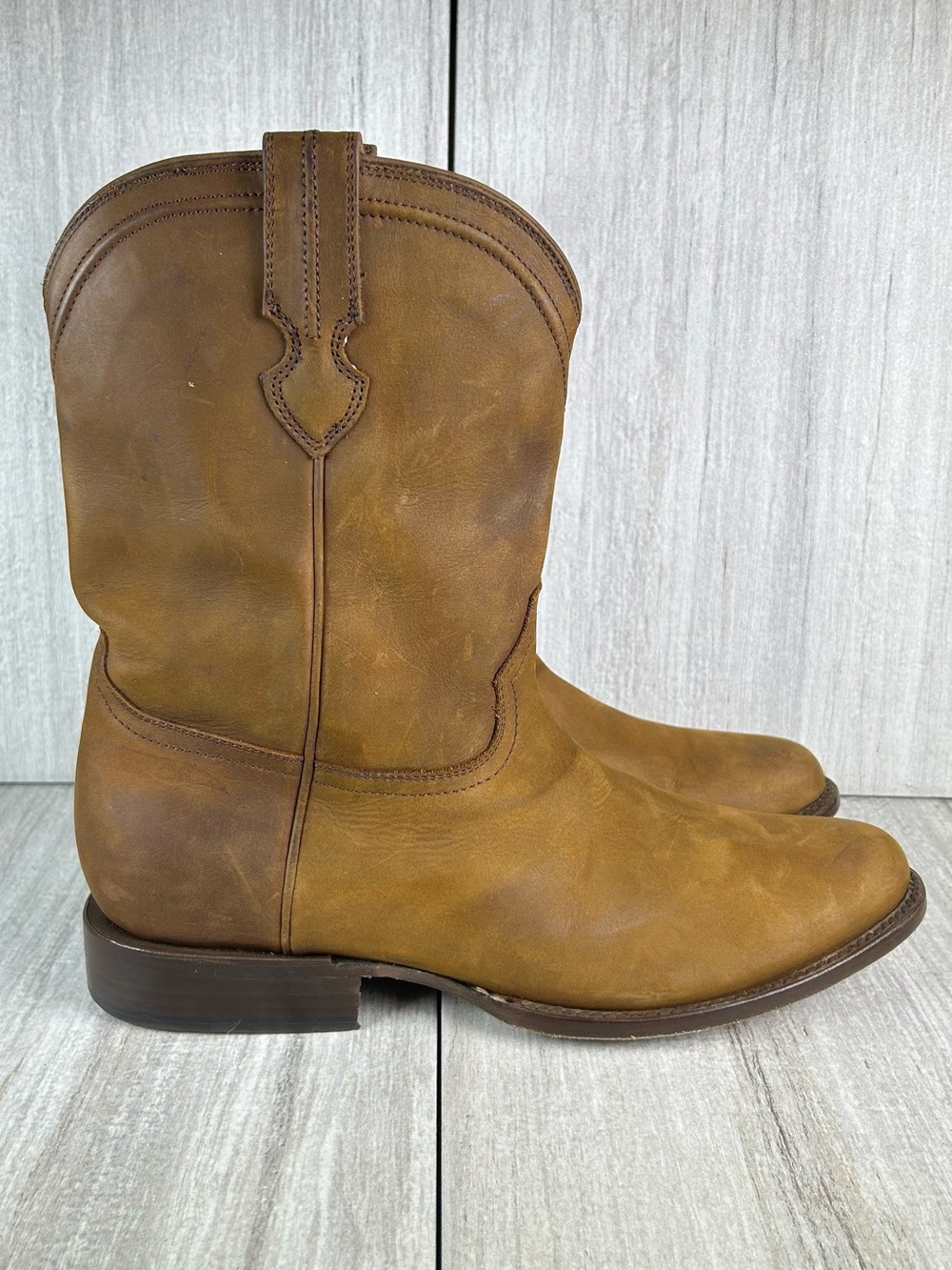 Thursday Boot Company Frontier Brown Leather Western Cowboy Boots Mens Size 12.5